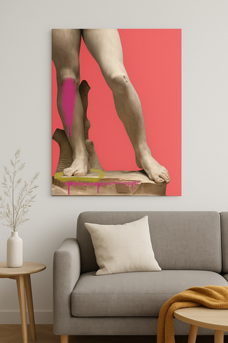 Pink David Art Canvas