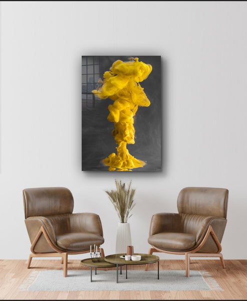 Yellow Lava - Acrylic Wall Art