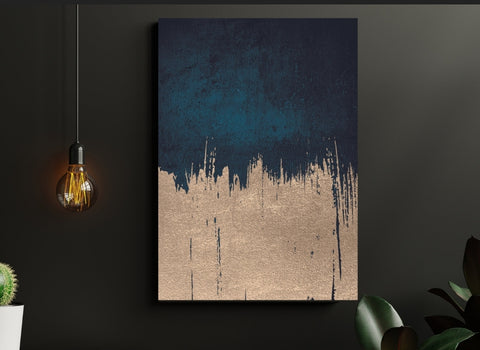 Golden Teal - Acrylic Wall Art