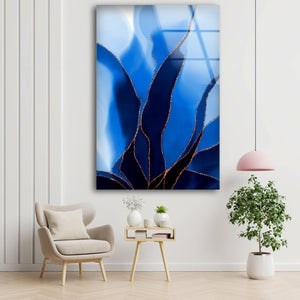 Golden Beach Waves - Acrylic Wall Art