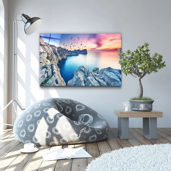 Red Sunset - Acrylic Wall Art