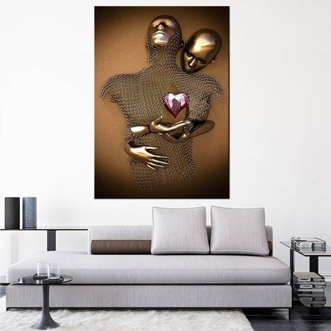 Metallic Couple - Acrylic Wall Art