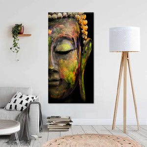 Half Buddha Face - Acrylic Wall Art